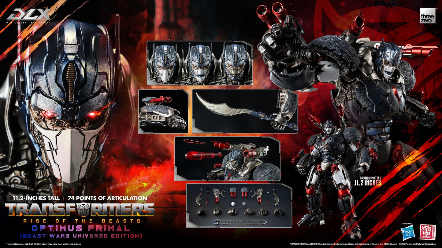 Threezero Dlx Series: Transformers Rise Of The Beasts - Optimus Primal Preventa