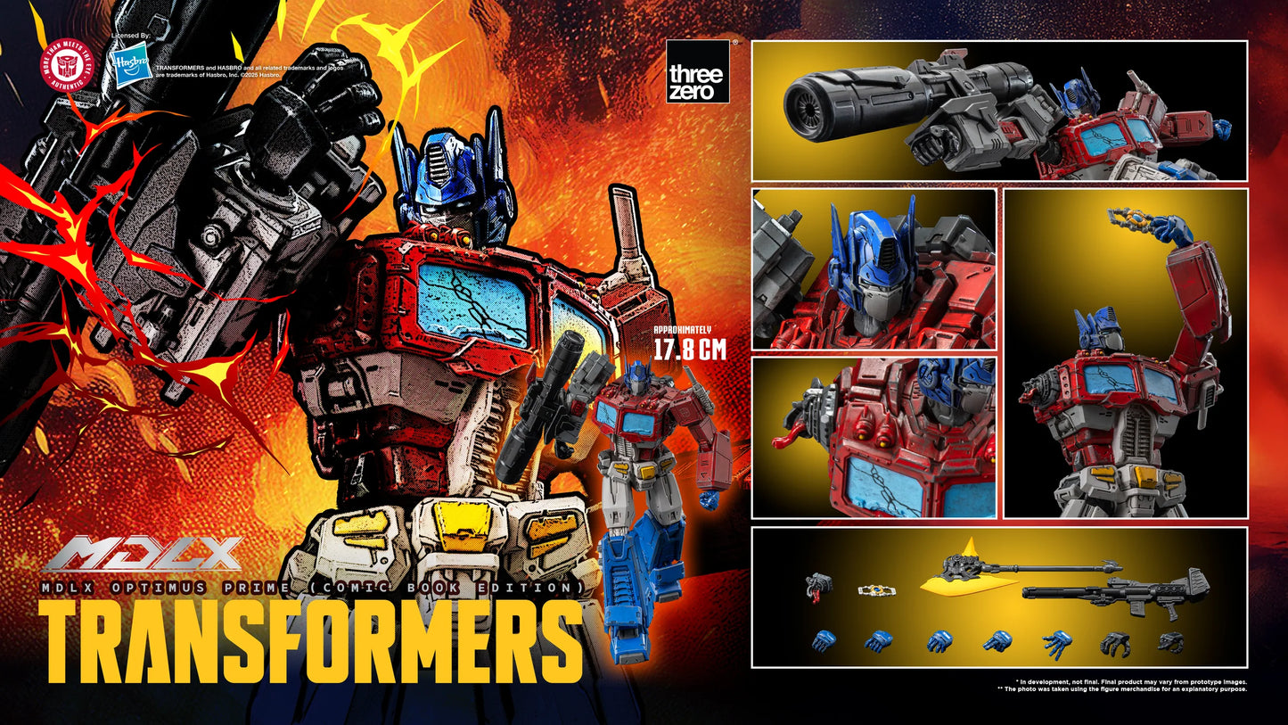 Threezero Mdlx Series: Transformers - Optimus Prime Edicion Comic Preventa