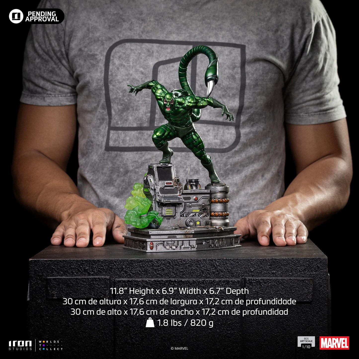 IRON Studios: Marvel Spider-Man vs Villains - Scorpion Diorama BDS Escala de Arte 1/10 Preventa
