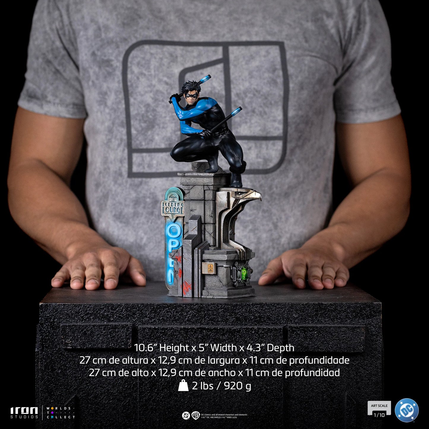 IRON Studios: DC Comics - Nightwing Escala de Arte 1/10 Preventa