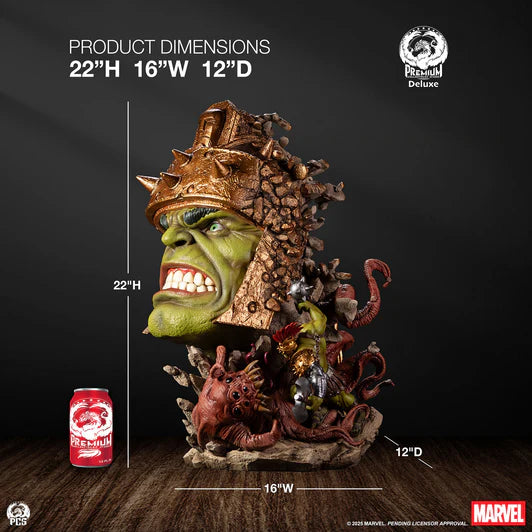 PCS Fine Art Bust: Marvel Comics - Planet Hulk Deluxe 22 Pulgadas Preventa
