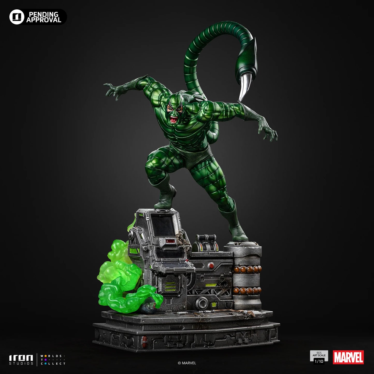 IRON Studios: Marvel Spider-Man vs Villains - Scorpion Diorama BDS Escala de Arte 1/10 Preventa