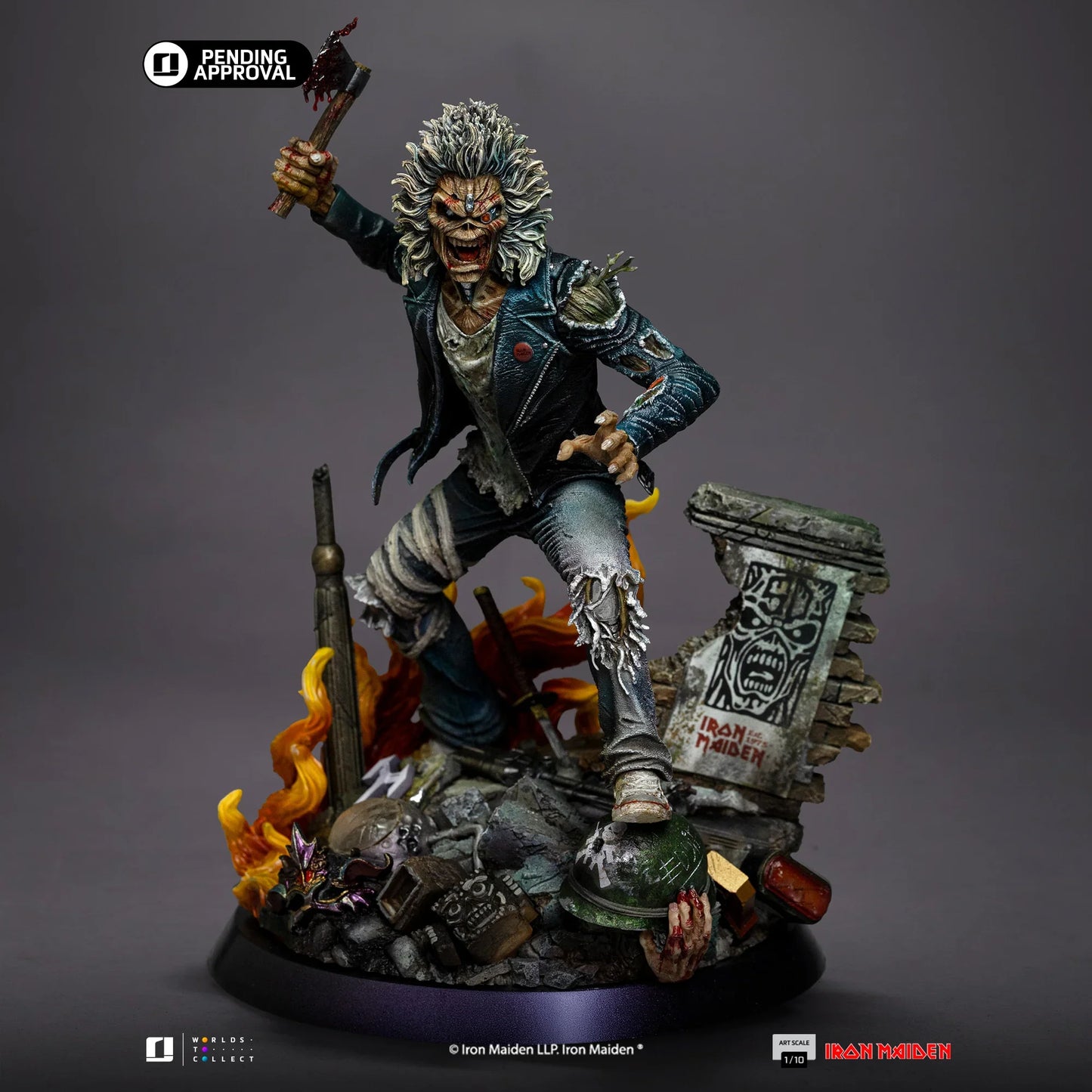 IRON Studios: Iron Maiden - Eddie 50 Aniversario Escala De Arte 1/10 Preventa