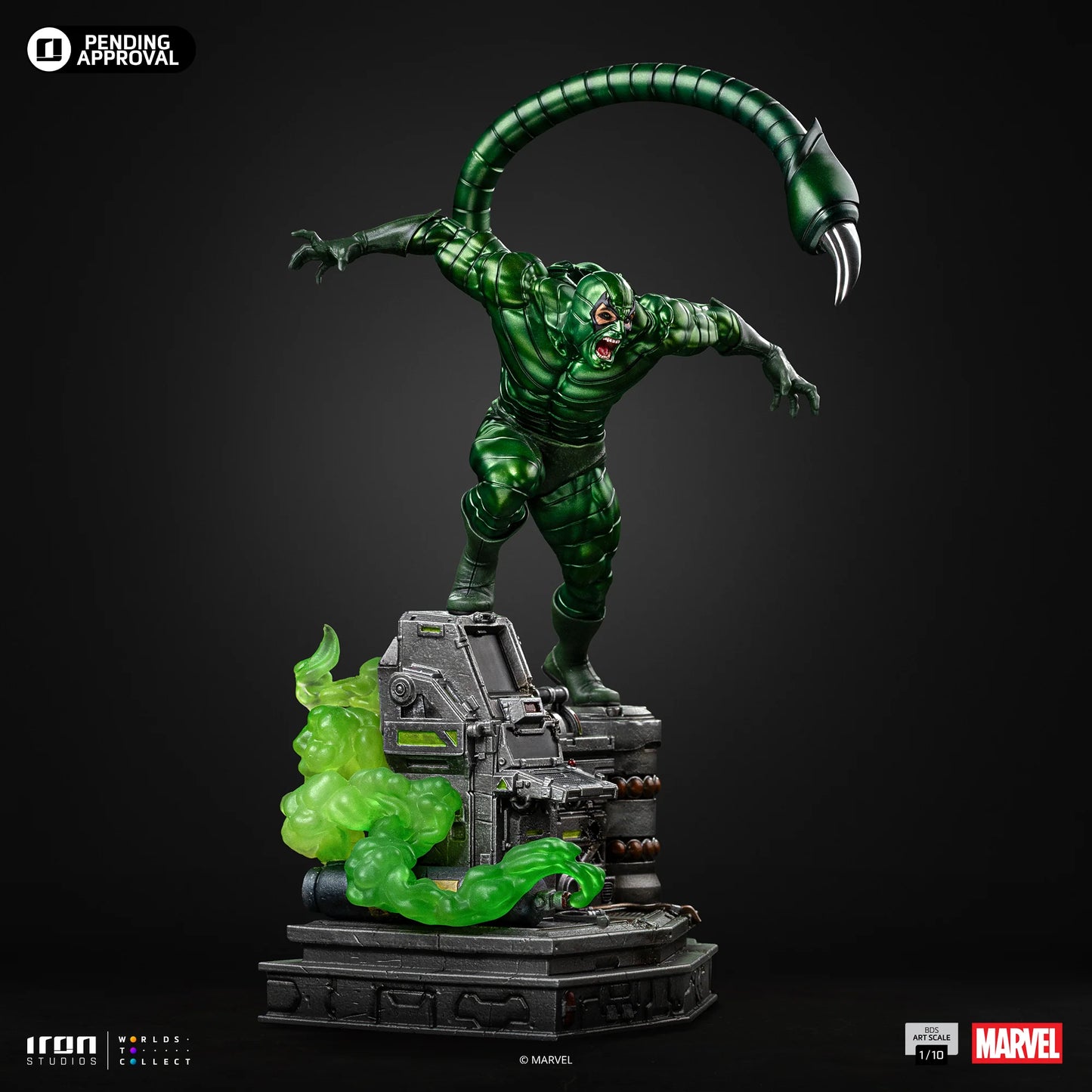 IRON Studios: Marvel Spider-Man vs Villains - Scorpion Diorama BDS Escala de Arte 1/10 Preventa