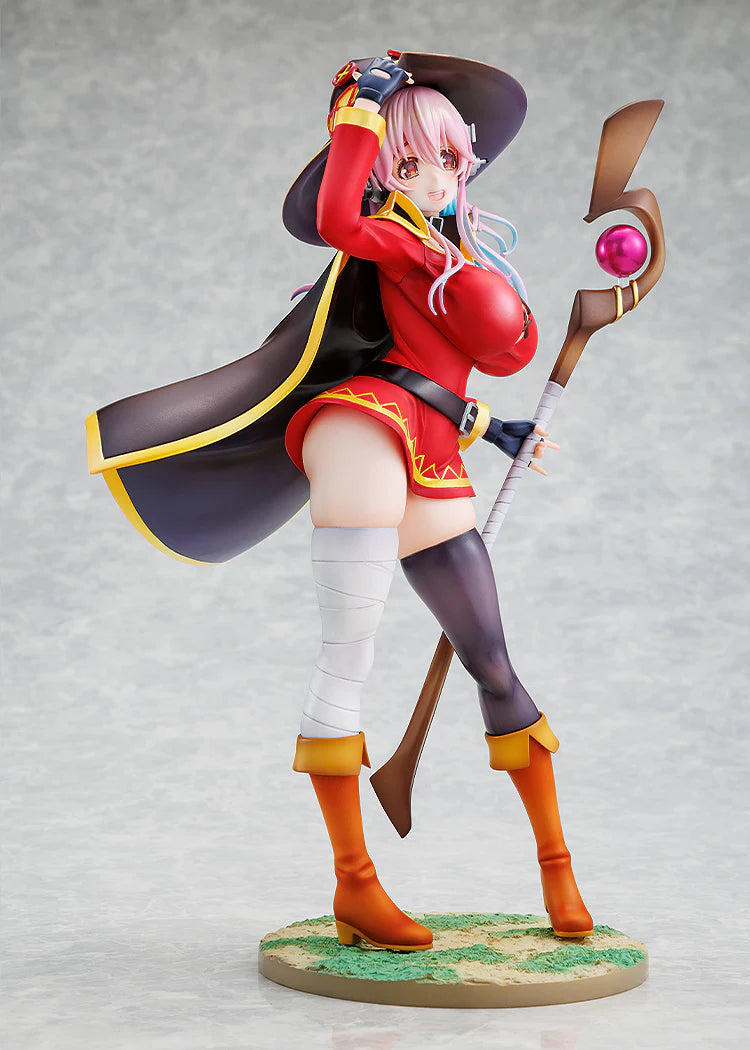 Kadokawa Scale Figure: Konosuba X Super Sonico Collaboration - Megumin Escala 1/7 Preventa