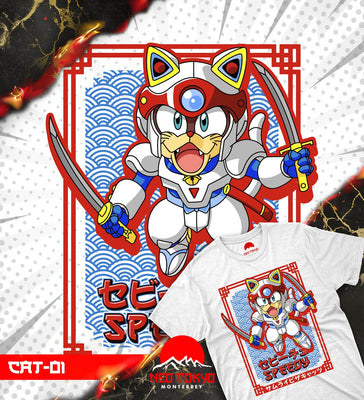 Playera Samurai Pizza Cats Speedy Cerviche CAT-01