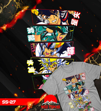 Playera Saint Seiya Caballeros del Zodiaco Caballeros v1 SS-27