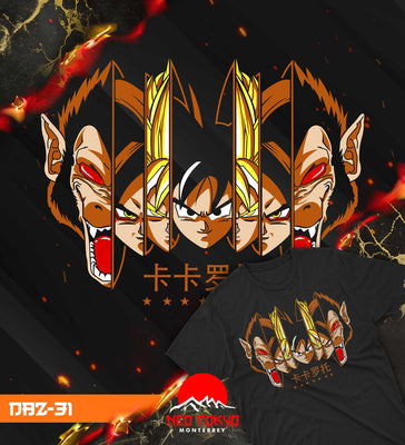 Playera Dragon Ball Goku Fases DBZ-31