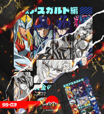 Playera Saint Seiya Caballeros del Zodiaco Dioses Guerreros Asgard SS-03