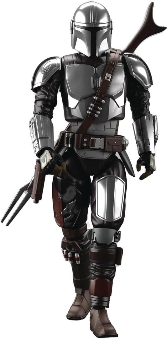 Bandai Hobby Gunpla: Star Wars The Mandalorian - Mando con Armadura Beskar Plateado Escala 1/12 Kit de Plastico