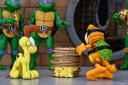 NECA Figura de Accion Ultimate: TMNT Archie Comics x Garfield - Garfello y Odie 7 Pulgadas Preventa