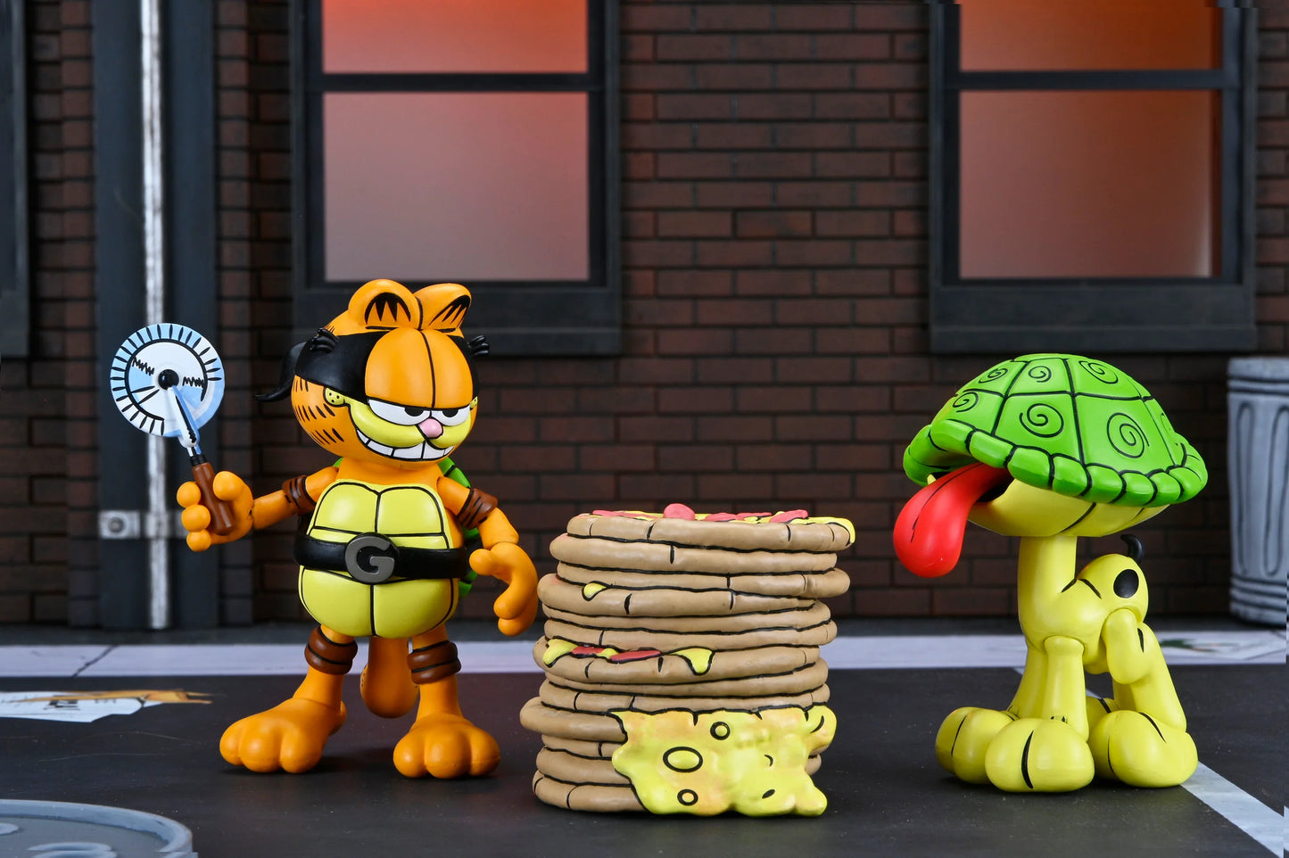 NECA Figura de Accion Ultimate: TMNT Archie Comics x Garfield - Garfello y Odie 7 Pulgadas Preventa
