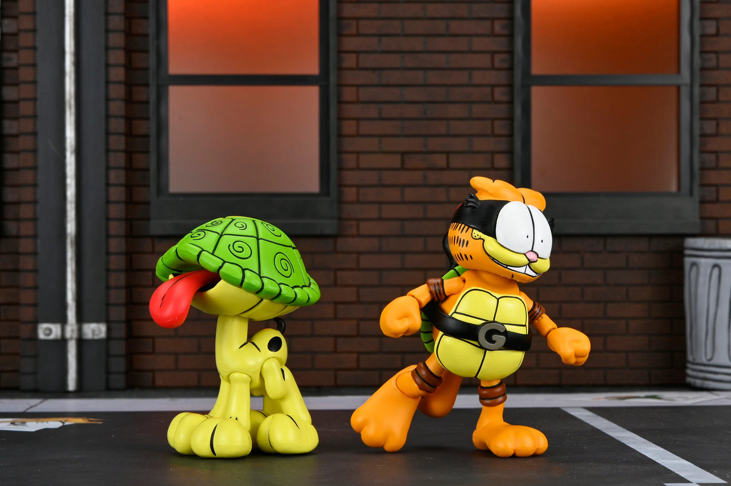 NECA Figura de Accion Ultimate: TMNT Archie Comics x Garfield - Garfello y Odie 7 Pulgadas Preventa