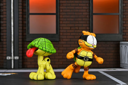 NECA Figura de Accion Ultimate: TMNT Archie Comics x Garfield - Garfello y Odie 7 Pulgadas Preventa