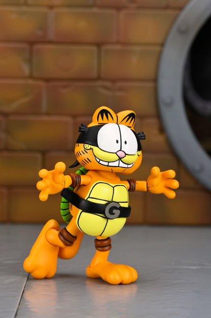 NECA Figura de Accion Ultimate: TMNT Archie Comics x Garfield - Garfello y Odie 7 Pulgadas Preventa