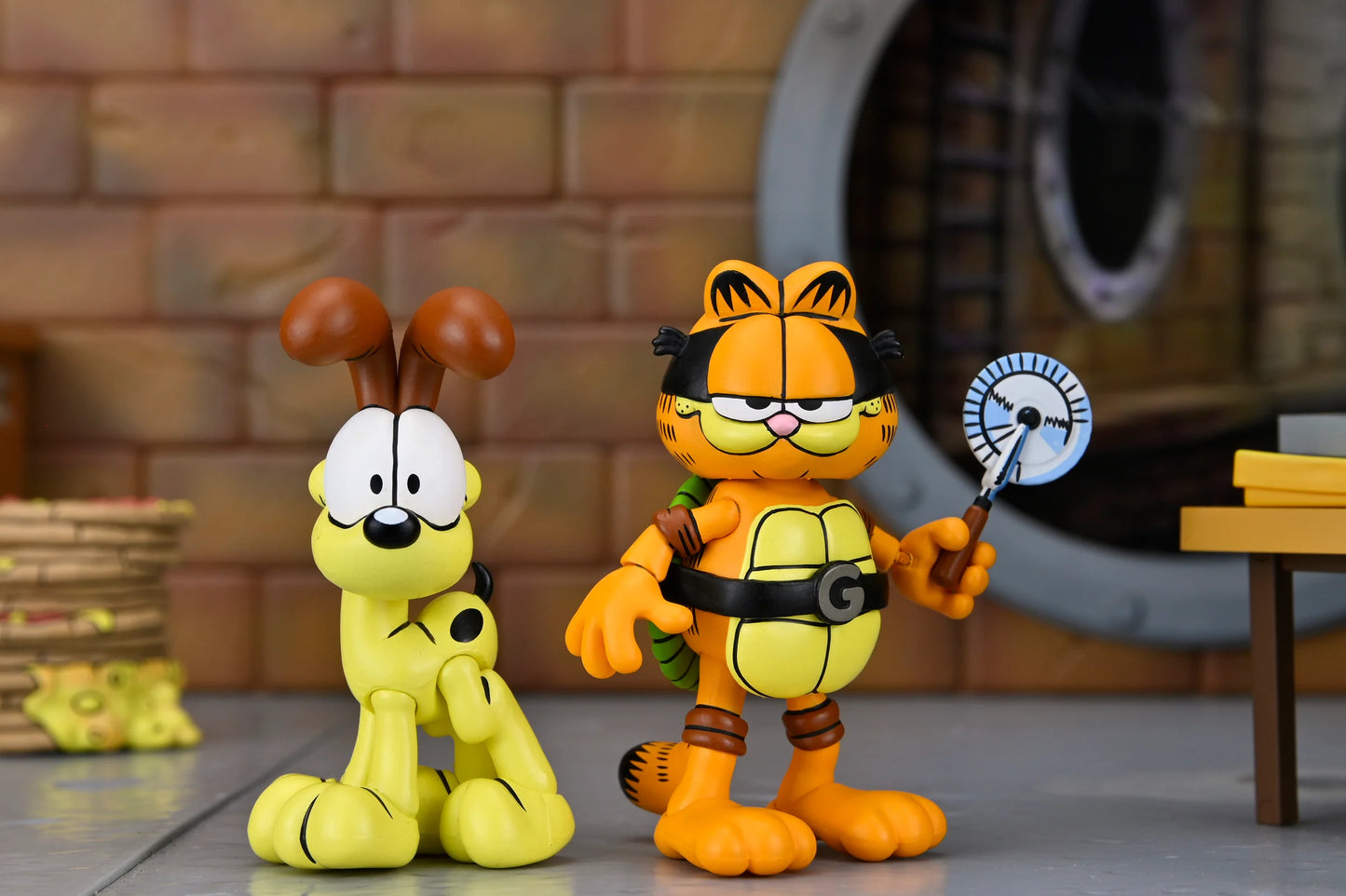 NECA Figura de Accion Ultimate: TMNT Archie Comics x Garfield - Garfello y Odie 7 Pulgadas Preventa