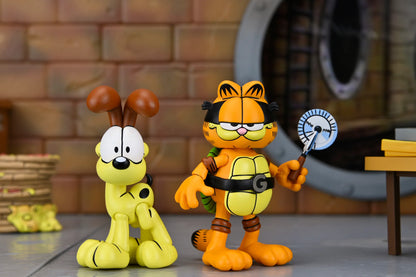 NECA Figura de Accion Ultimate: TMNT Archie Comics x Garfield - Garfello y Odie 7 Pulgadas Preventa