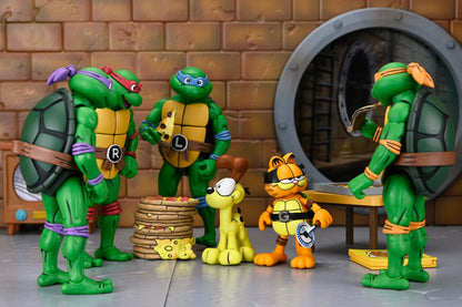NECA Figura de Accion Ultimate: TMNT Archie Comics x Garfield - Garfello y Odie 7 Pulgadas Preventa