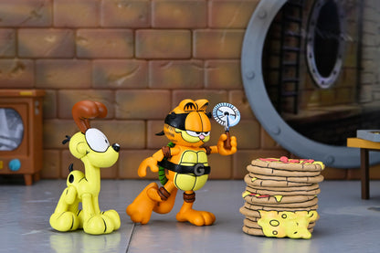 NECA Figura de Accion Ultimate: TMNT Archie Comics x Garfield - Garfello y Odie 7 Pulgadas Preventa