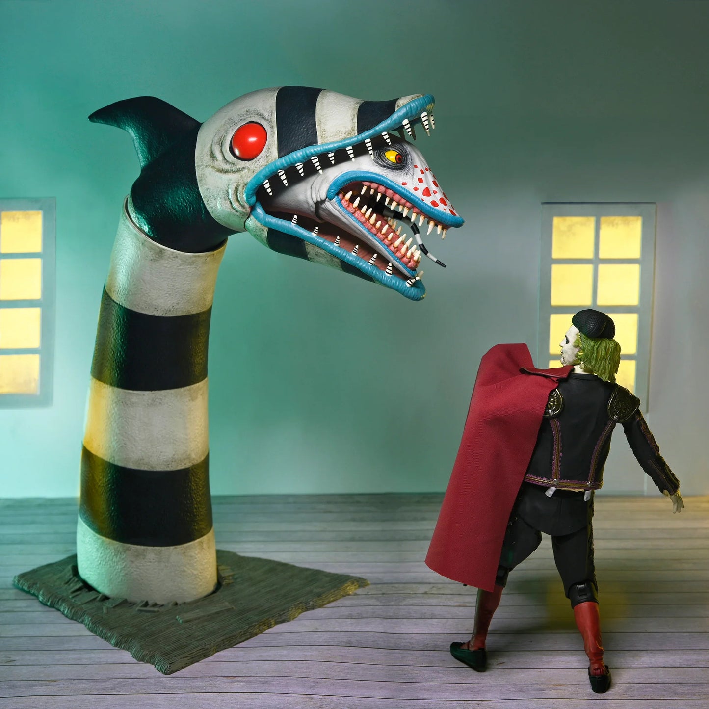 NECA Figura de Accion Ultimate: Beetlejuice - Matador Beetlejuice y Sandworm 7 Pulgadas 2 Pack Preventa