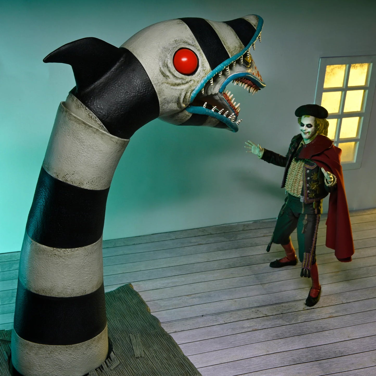 NECA Figura de Accion Ultimate: Beetlejuice - Matador Beetlejuice y Sandworm 7 Pulgadas 2 Pack Preventa
