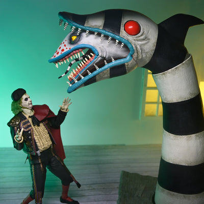 NECA Figura de Accion Ultimate: Beetlejuice - Matador Beetlejuice y Sandworm 7 Pulgadas 2 Pack Preventa