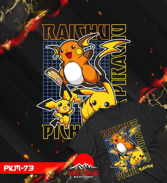 Playera Pokemon Evoluciones Pikachu PKM-73