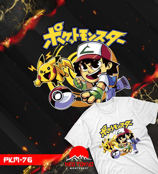 Playera Pokemon Pikachu Ash PKM-76