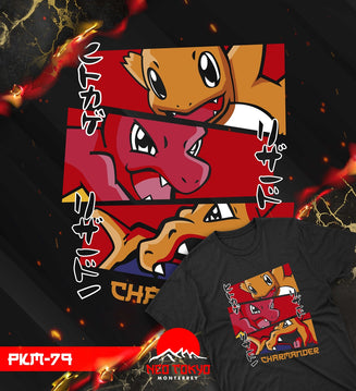 Playera Pokemon Evoluciones Charmander PKM-79