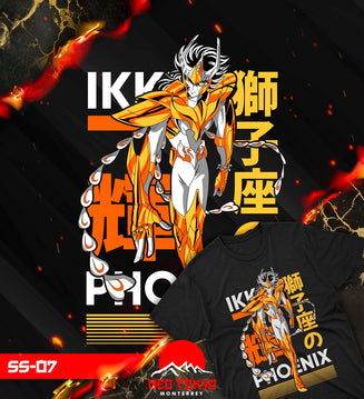 Playera Saint Seiya Caballeros del Zodiaco Fenix Ikki Manga color SS-07