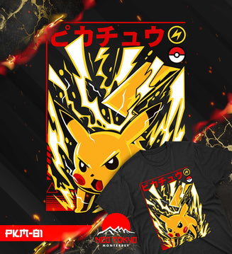 Playera Pokemon Pikachu PKM-81