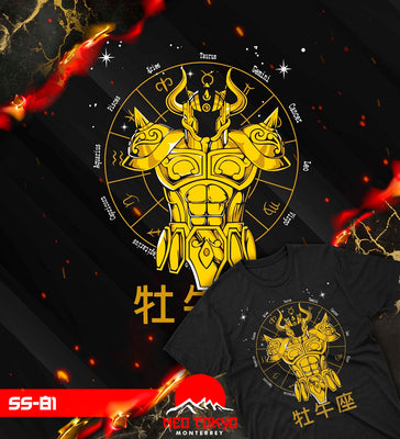 Playera Saint Seiya Caballeros del Zodiaco Armadura Tauro SS-81