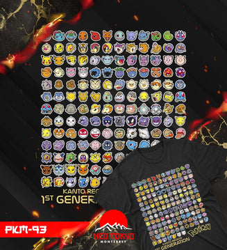 Playera Pokemon All Pokemon 1 Gen PKM-93