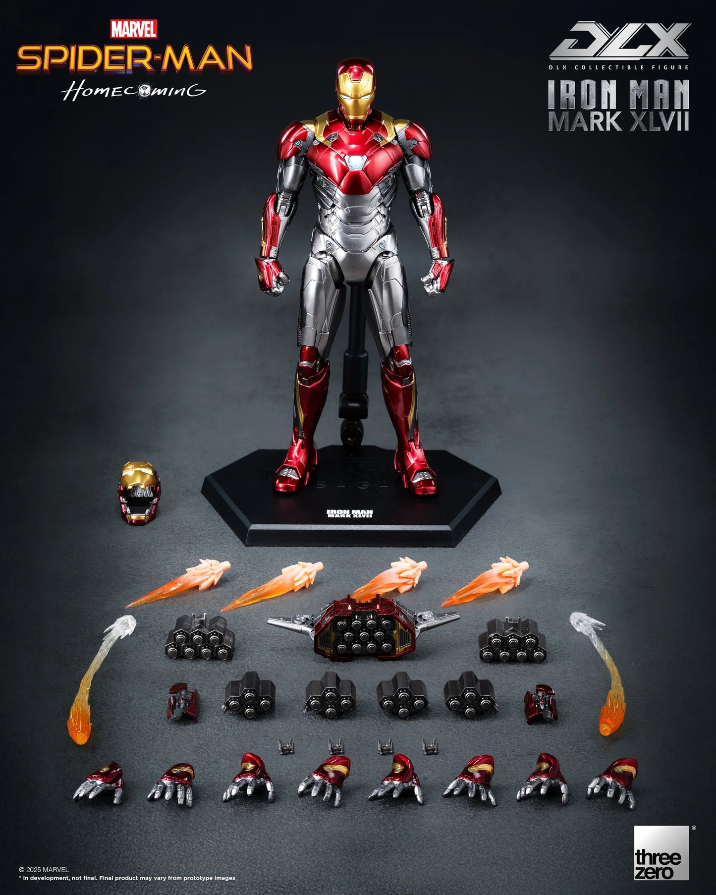 Threezero Dlx Series: Marvel Spider-Man De Regreso A Casa - Iron Man Mark 47 Preventa