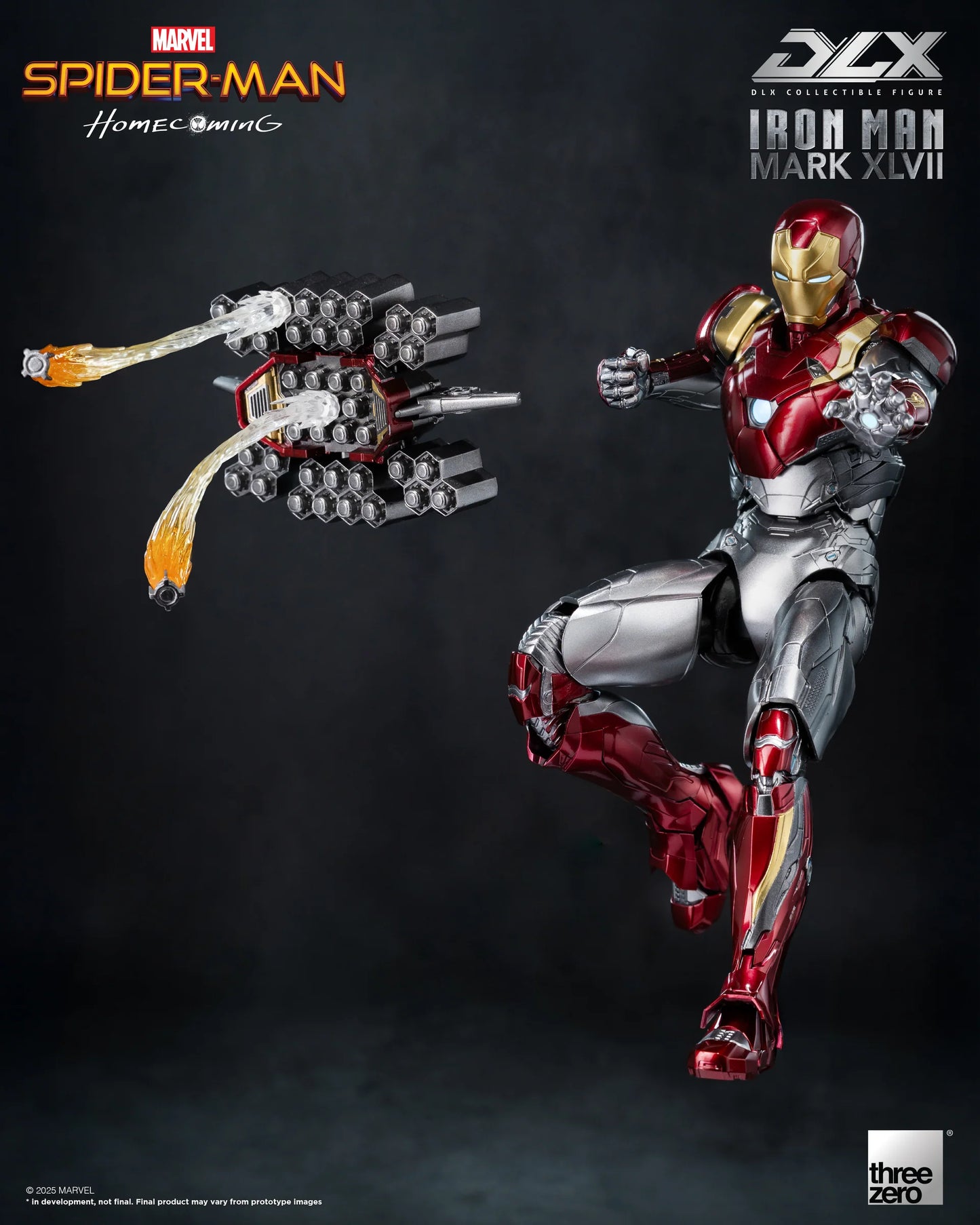 Threezero Dlx Series: Marvel Spider-Man De Regreso A Casa - Iron Man Mark 47 Preventa