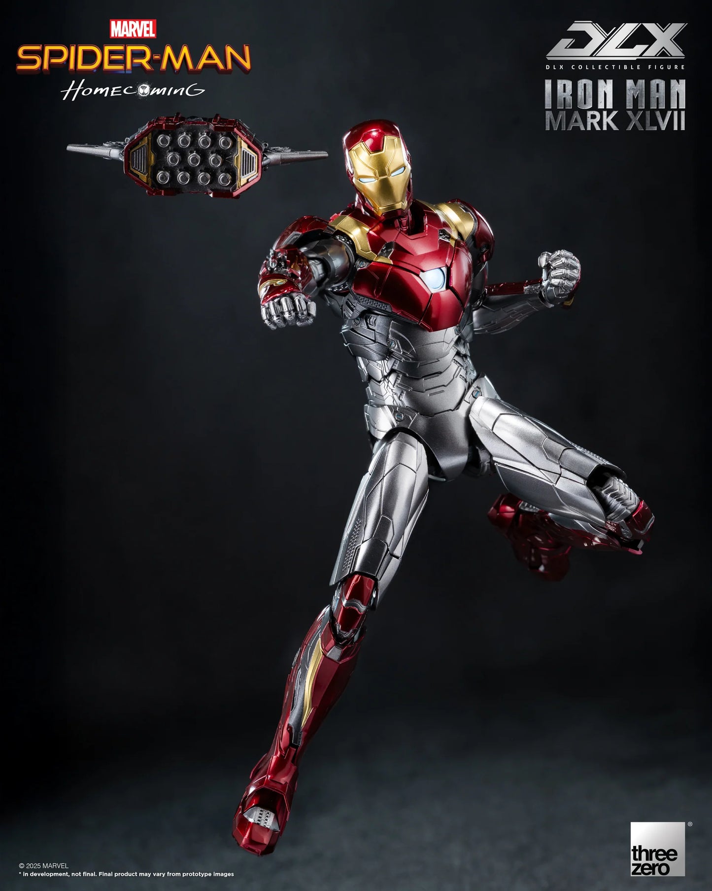 Threezero Dlx Series: Marvel Spider-Man De Regreso A Casa - Iron Man Mark 47 Preventa