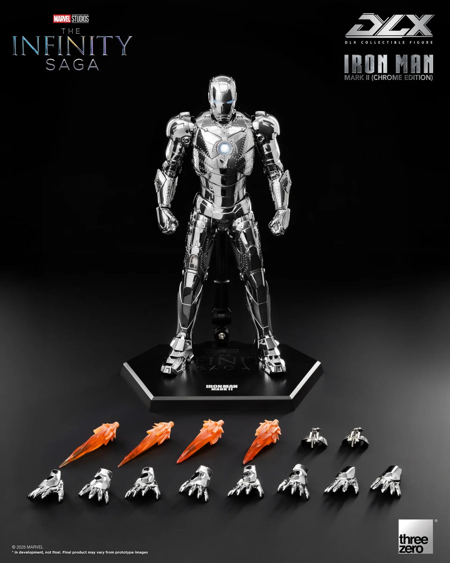 Threezero Dlx Series: Marvel The Infinity Saga - Iron Man Mark 2 Chrome Edition Preventa