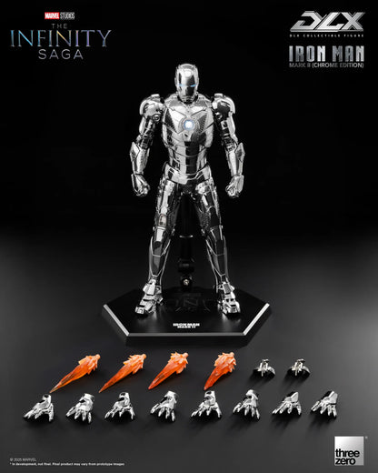 Threezero Dlx Series: Marvel The Infinity Saga - Iron Man Mark 2 Chrome Edition Preventa