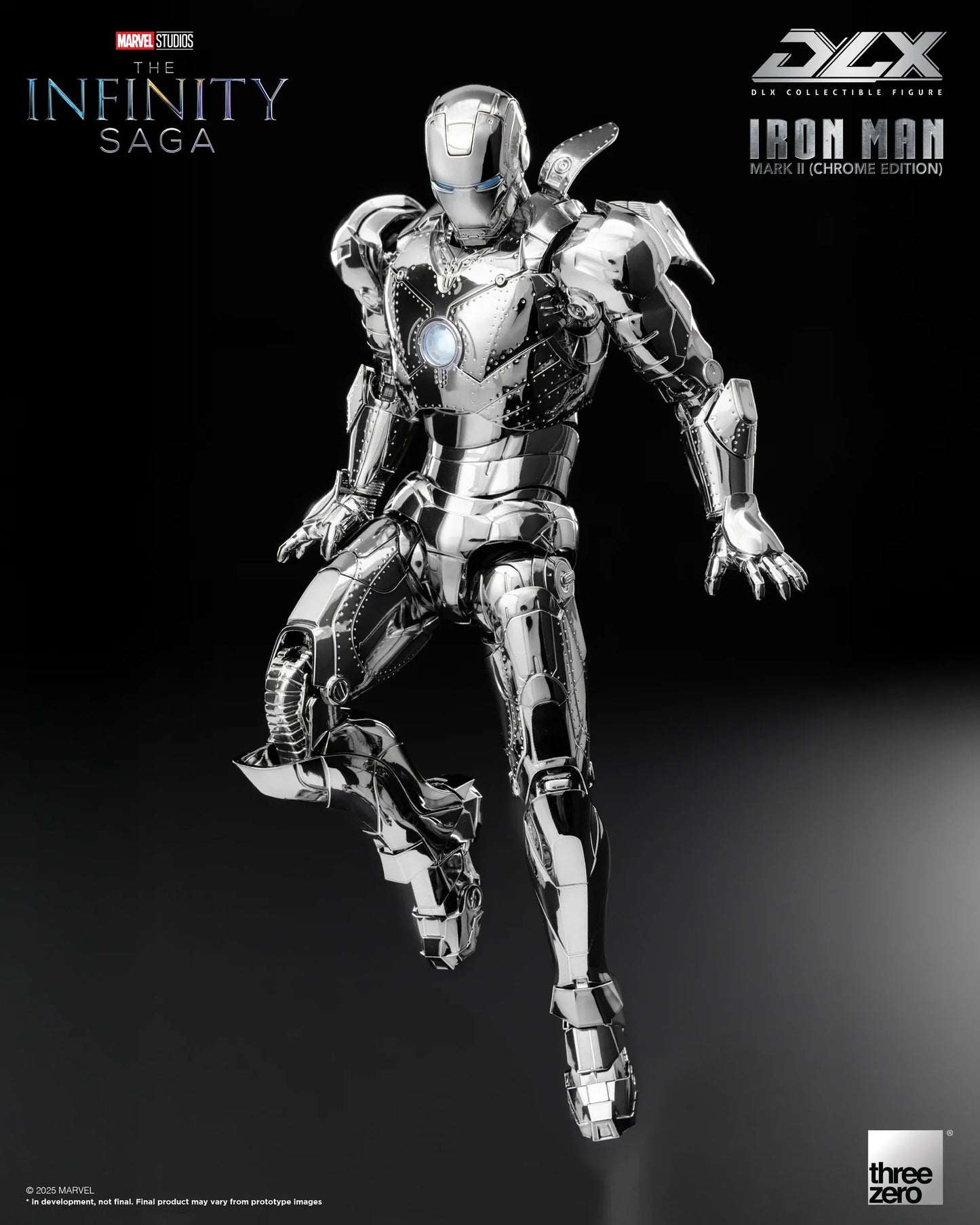 Threezero Dlx Series: Marvel The Infinity Saga - Iron Man Mark 2 Chrome Edition Preventa