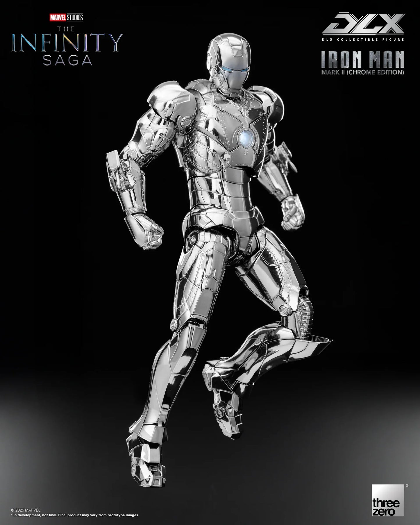Threezero Dlx Series: Marvel The Infinity Saga - Iron Man Mark 2 Chrome Edition Preventa