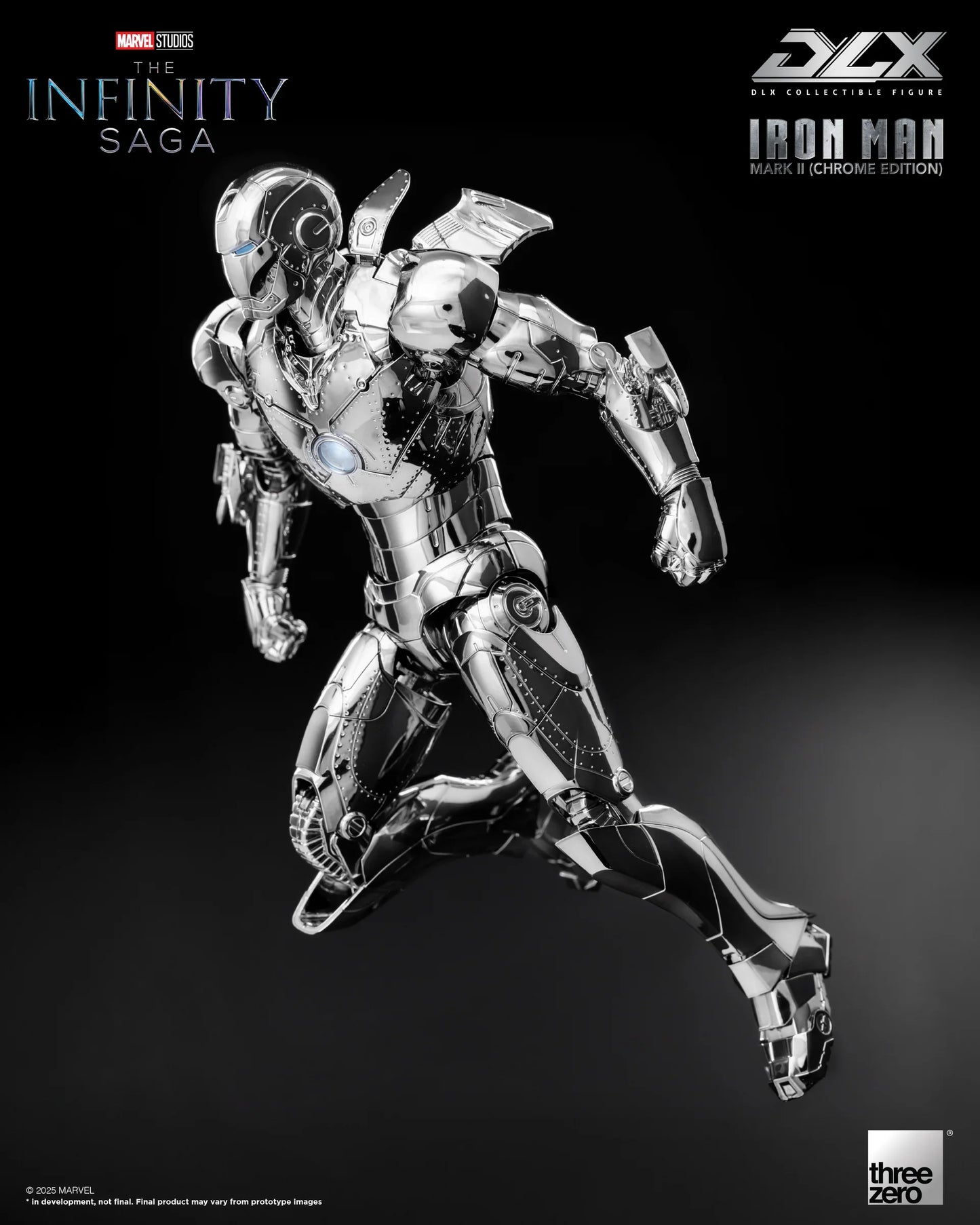 Threezero Dlx Series: Marvel The Infinity Saga - Iron Man Mark 2 Chrome Edition Preventa