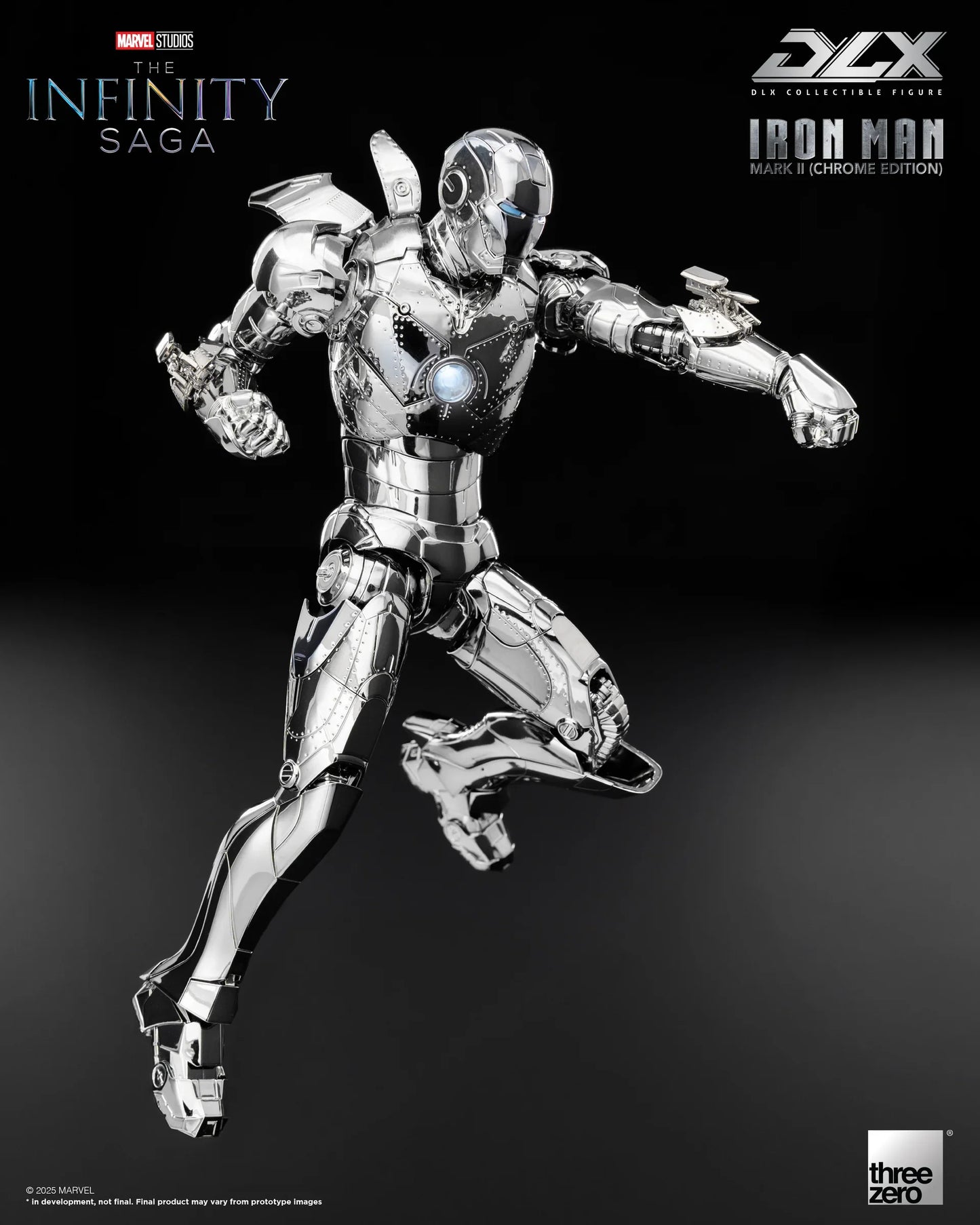 Threezero Dlx Series: Marvel The Infinity Saga - Iron Man Mark 2 Chrome Edition Preventa