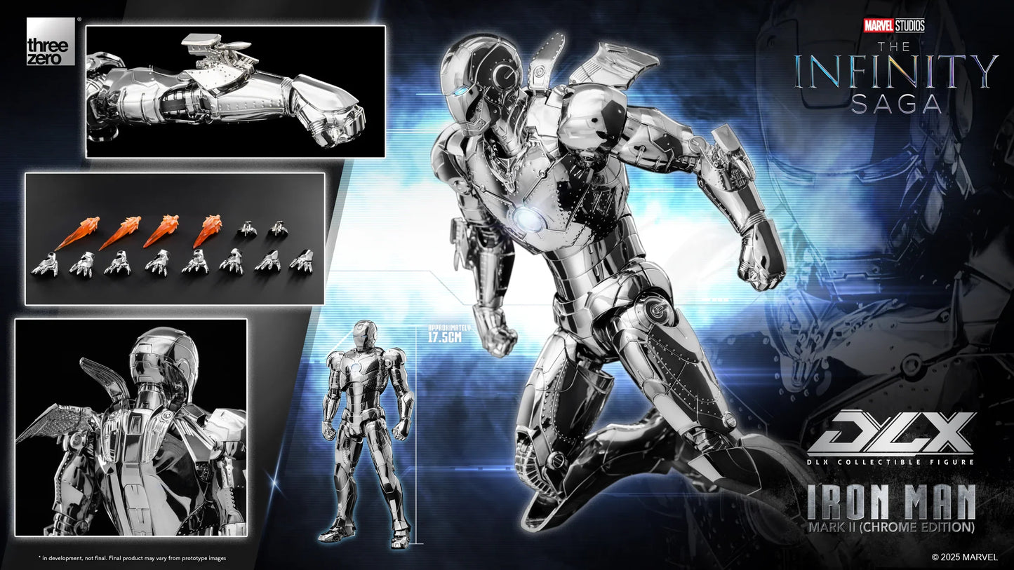 Threezero Dlx Series: Marvel The Infinity Saga - Iron Man Mark 2 Chrome Edition Preventa