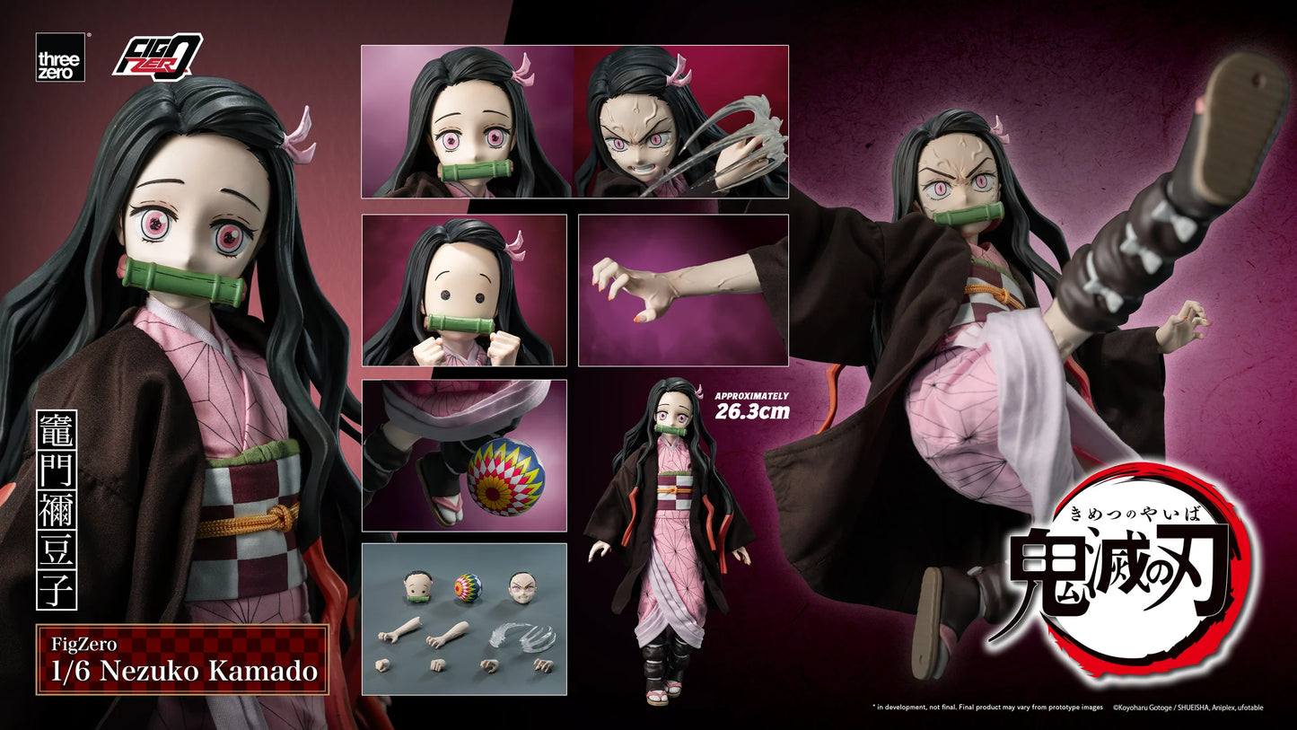 Threezero Figzero: Demon Slayer - Nezuko Kamado Escala 1/6 Preventa