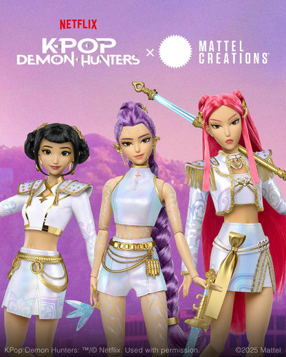 Set Coleccionable Mattel Creations – KPOP Demon Hunters: Mira, Zoe y Rumi Preventa