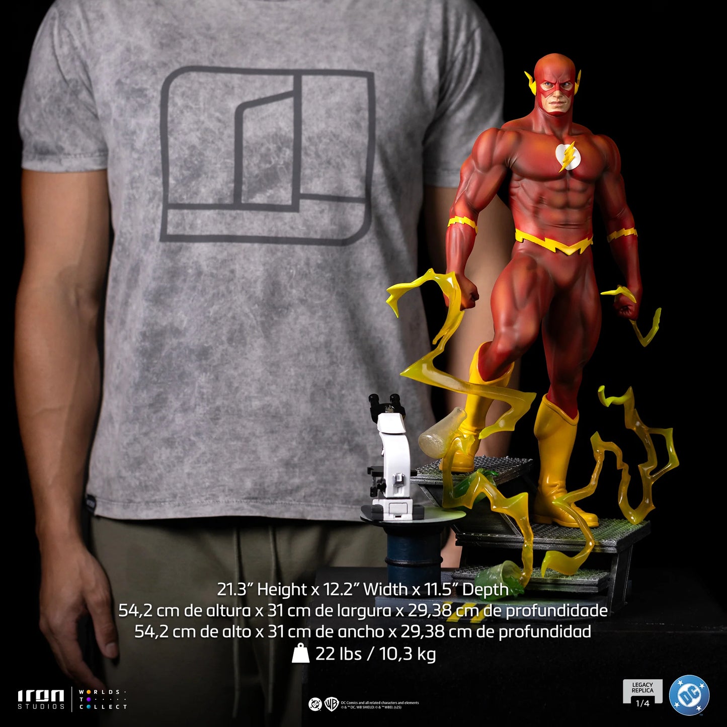 IRON Studios: DC Comics - The Flash Lecacy Replica Escala de Arte 1/4 Preventa