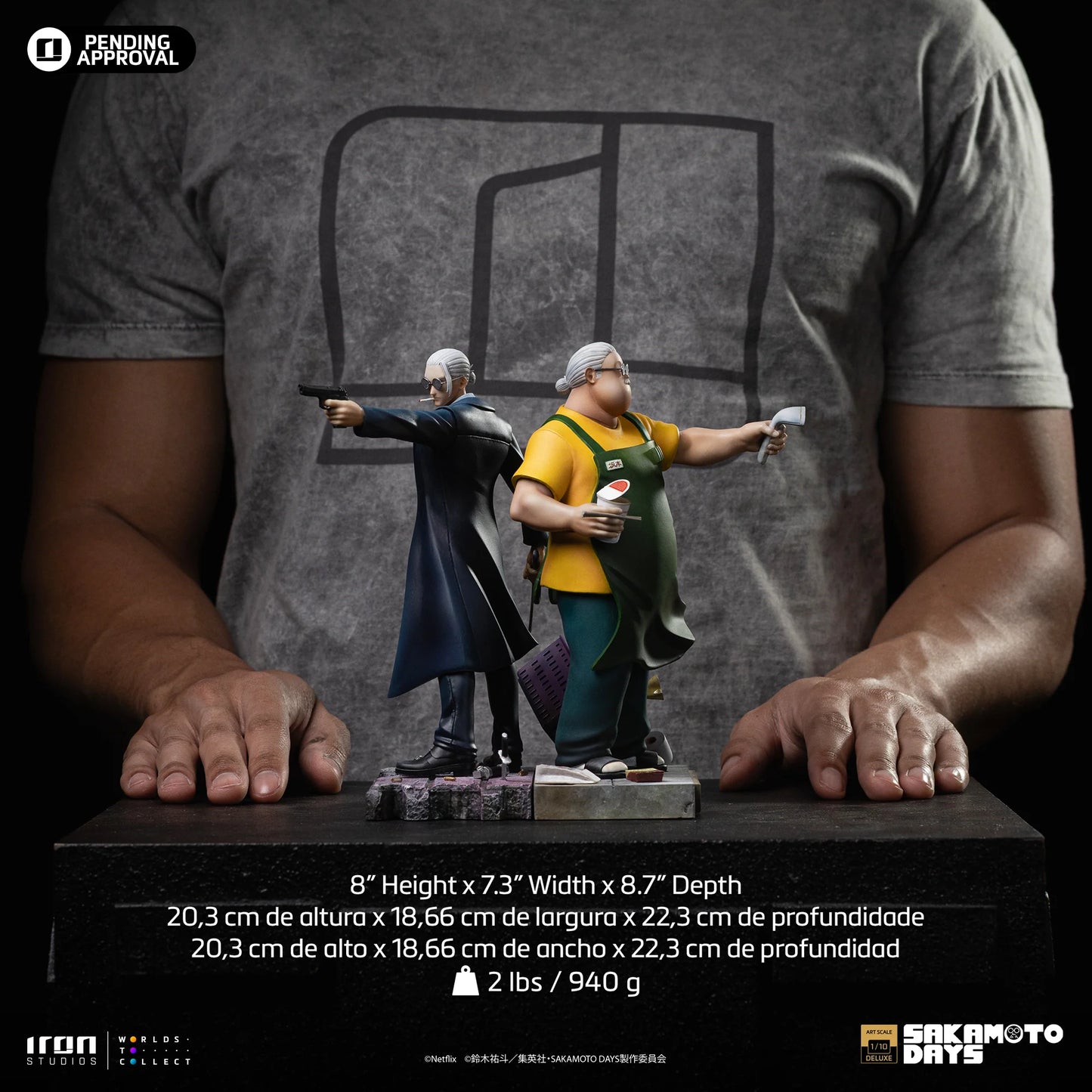 IRON Studios: Sakamoto Days - Taro Sakamoto Deluxe Escala de Arte 1/10 Preventa