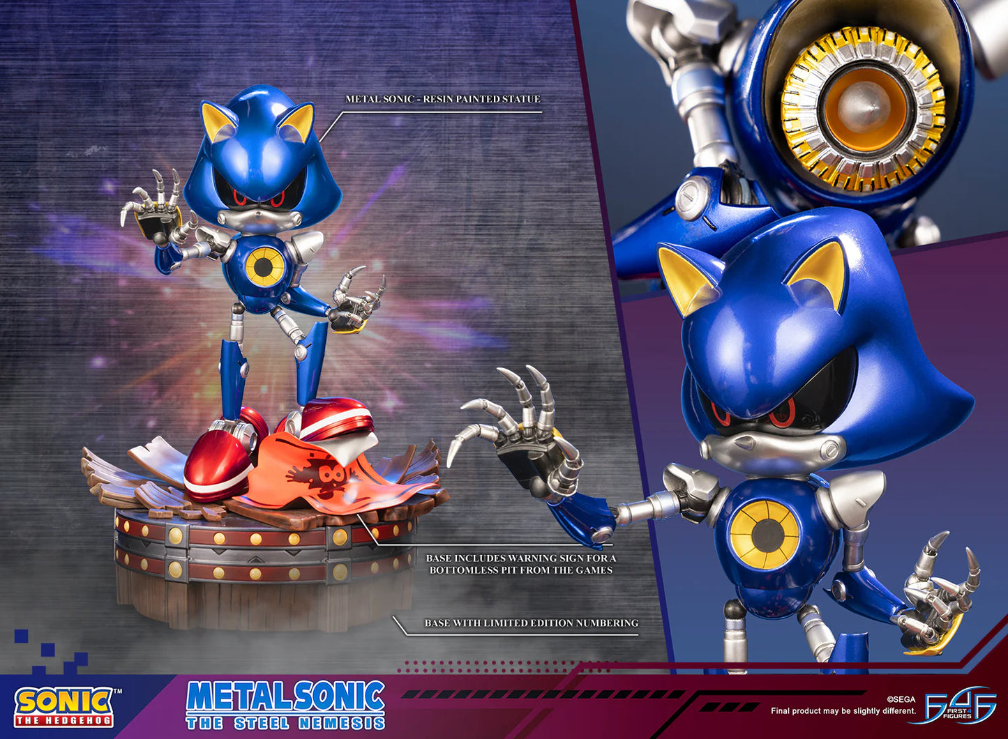 First 4 Figures: Sonic The Hedgehog - Metal Sonic 14.7 Pulgadas Preventa