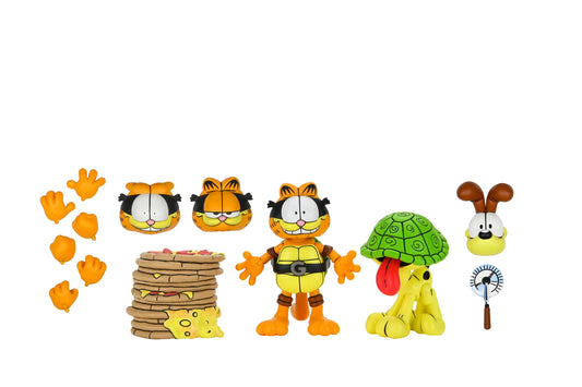 NECA Figura de Accion Ultimate: TMNT Archie Comics x Garfield - Garfello y Odie 7 Pulgadas Preventa