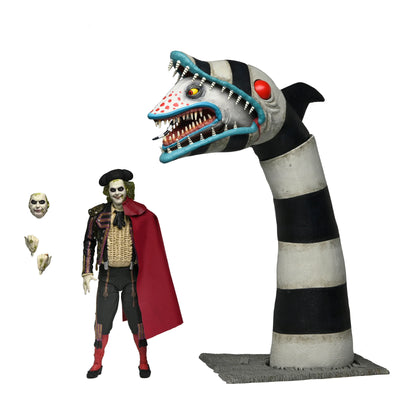 NECA Figura de Accion Ultimate: Beetlejuice - Matador Beetlejuice y Sandworm 7 Pulgadas 2 Pack Preventa